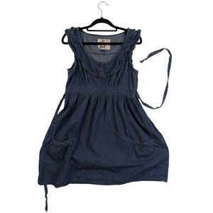 Dollhouse Blue Denim Button-Up Top